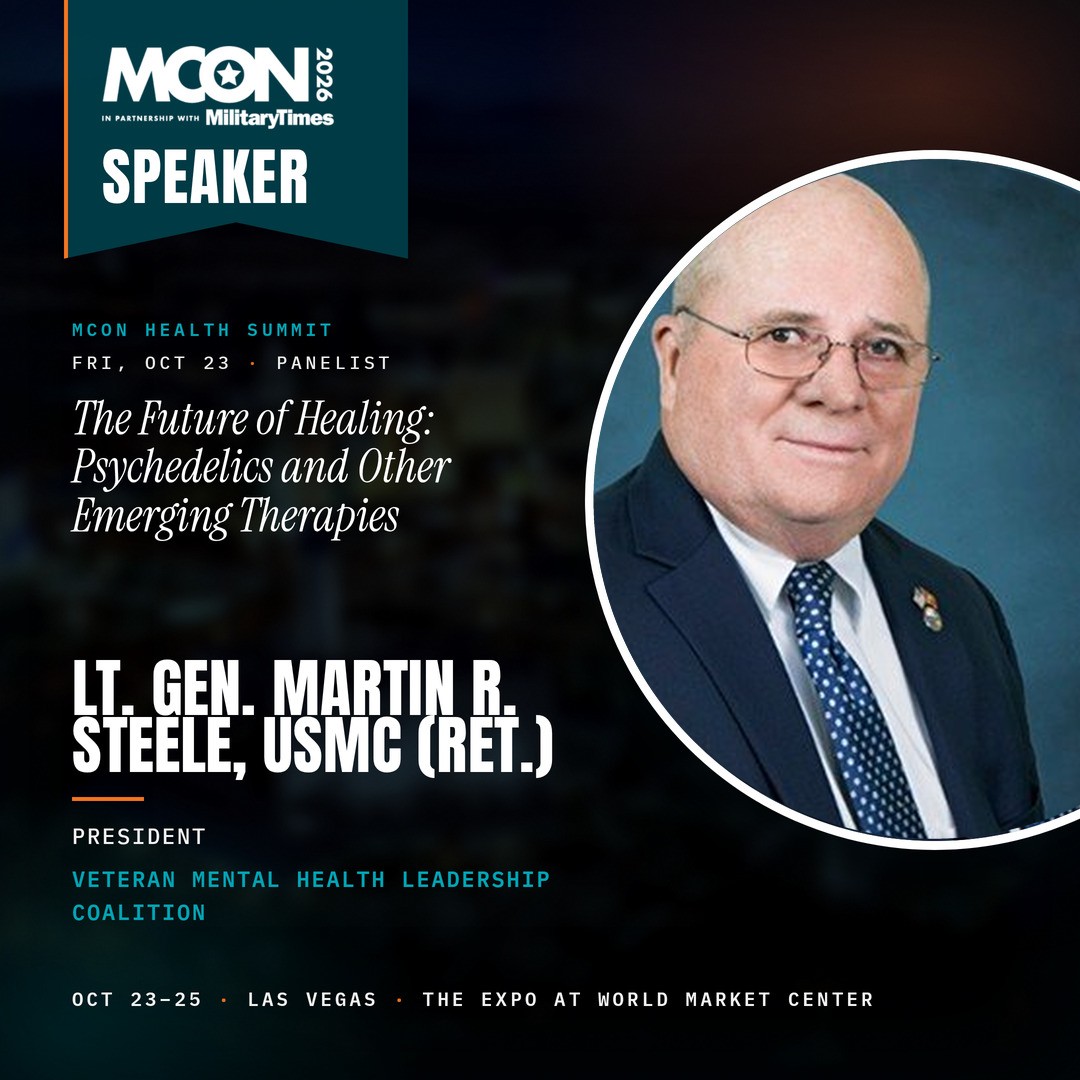 MCON 2026 speaker graphic for Lt. Gen. Martin R. Steele, USMC (Ret.)